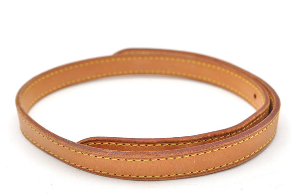 Authentic Louis Vuitton Leather Shoulder Strap For Bucket PM 27.6" Beige 3387K