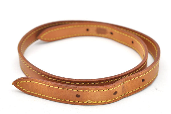 Authentic Louis Vuitton Leather Shoulder Strap For Bucket PM 27.6" Beige 3387K