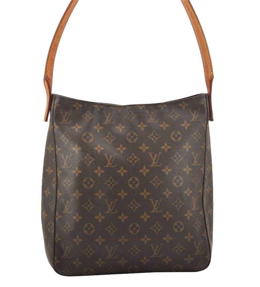 Authentic Louis Vuitton Monogram Looping GM Shoulder Bag M51145 LV 3388J