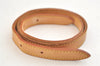 Authentic Louis Vuitton Leather Shoulder Strap For Bucket GM 31.9" Beige 3388K