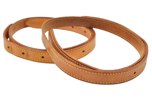 Authentic Louis Vuitton Leather Shoulder Strap For Bucket GM 31.9" Beige 3390K