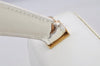 Authentic Salvatore Ferragamo Gancini Leather 2Way Hand Bag White Junk 3391J