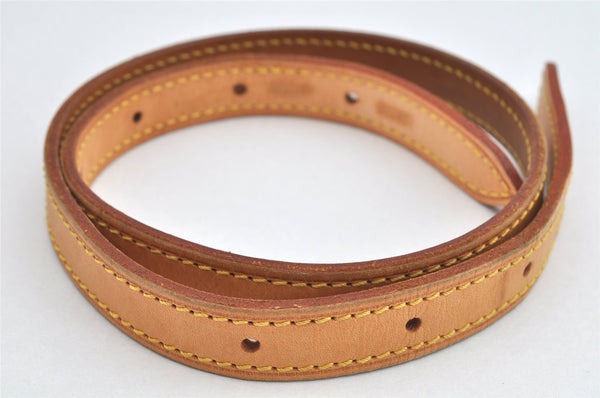Authentic Louis Vuitton Leather Shoulder Strap For Bucket PM 27.6" Beige 3391K