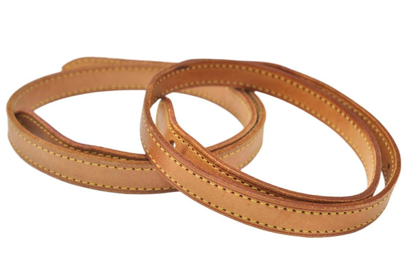 Authentic Louis Vuitton Leather Shoulder Strap For Bucket PM 27.6" Beige 3392K
