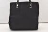 Authentic PRADA Nylon Tessuto Leather Shoulder Tote Hand Bag Purse Black 3393J