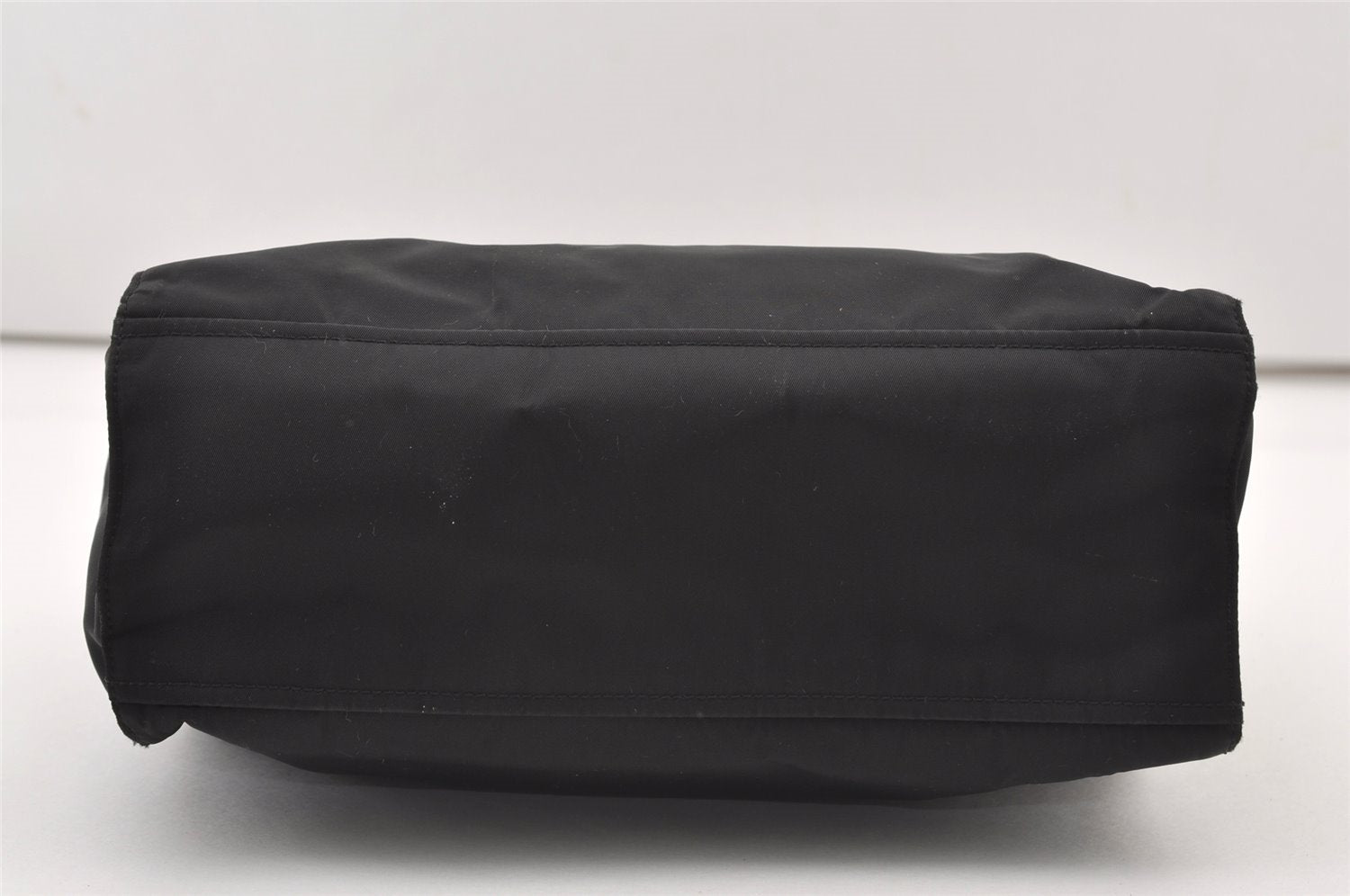 Authentic PRADA Nylon Tessuto Leather Shoulder Tote Hand Bag Purse Black 3393J