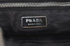 Authentic PRADA Nylon Tessuto Leather Shoulder Tote Hand Bag Purse Black 3393J