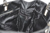 Authentic PRADA Nylon Tessuto Leather Shoulder Tote Hand Bag Purse Black 3393J
