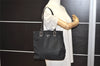 Authentic PRADA Nylon Tessuto Leather Shoulder Tote Hand Bag Purse Black 3393J