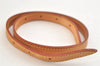 Authentic Louis Vuitton Leather Shoulder Strap For Bucket PM 27.6" Beige 3393K
