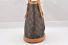Authentic Louis Vuitton Monogram Bucket PM Shoulder Tote Bag M42238 LV 3394J