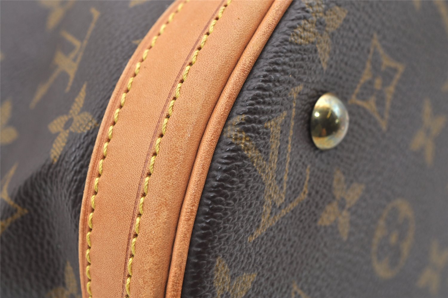 Authentic Louis Vuitton Monogram Bucket PM Shoulder Tote Bag M42238 LV 3394J