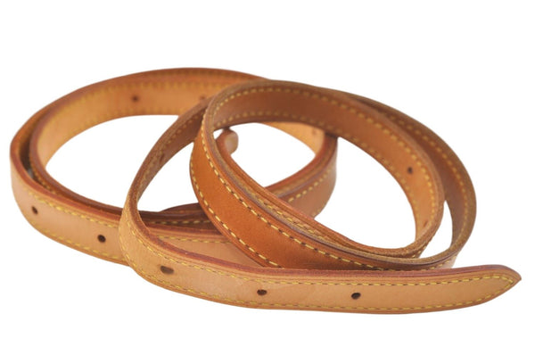 Authentic Louis Vuitton Leather Shoulder Strap For Bucket GM 31.9" Beige 3395K