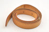 Authentic Louis Vuitton Leather Shoulder Strap For Bucket GM 31.9" Beige 3395K