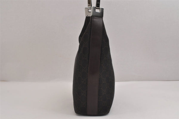 Authentic GUCCI Shoulder Hand Bag Purse GG Canvas Leather 01234 Brown 3396J
