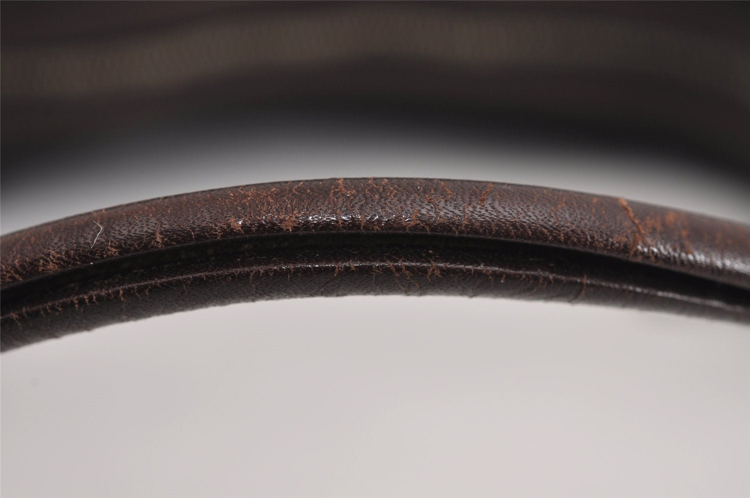 Authentic GUCCI Shoulder Hand Bag Purse GG Canvas Leather 01234 Brown 3396J