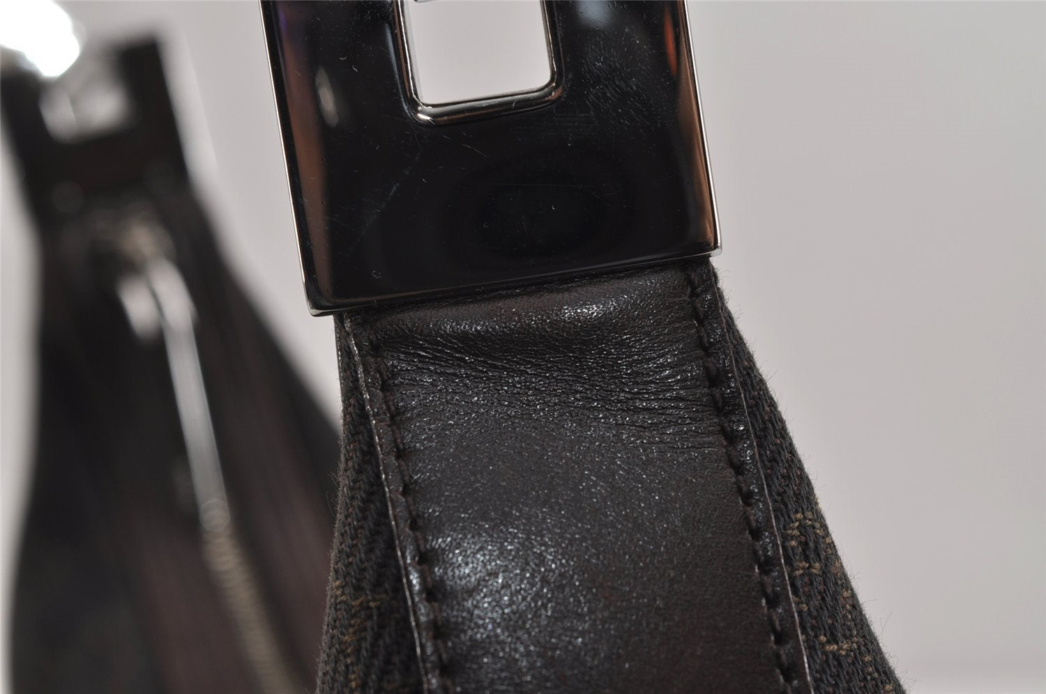 Authentic GUCCI Shoulder Hand Bag Purse GG Canvas Leather 01234 Brown 3396J