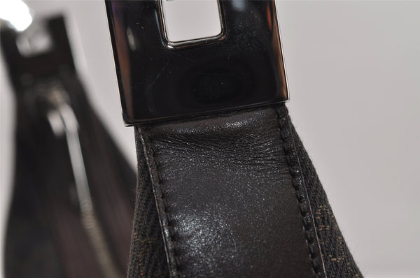 Authentic GUCCI Shoulder Hand Bag Purse GG Canvas Leather 01234 Brown 3396J