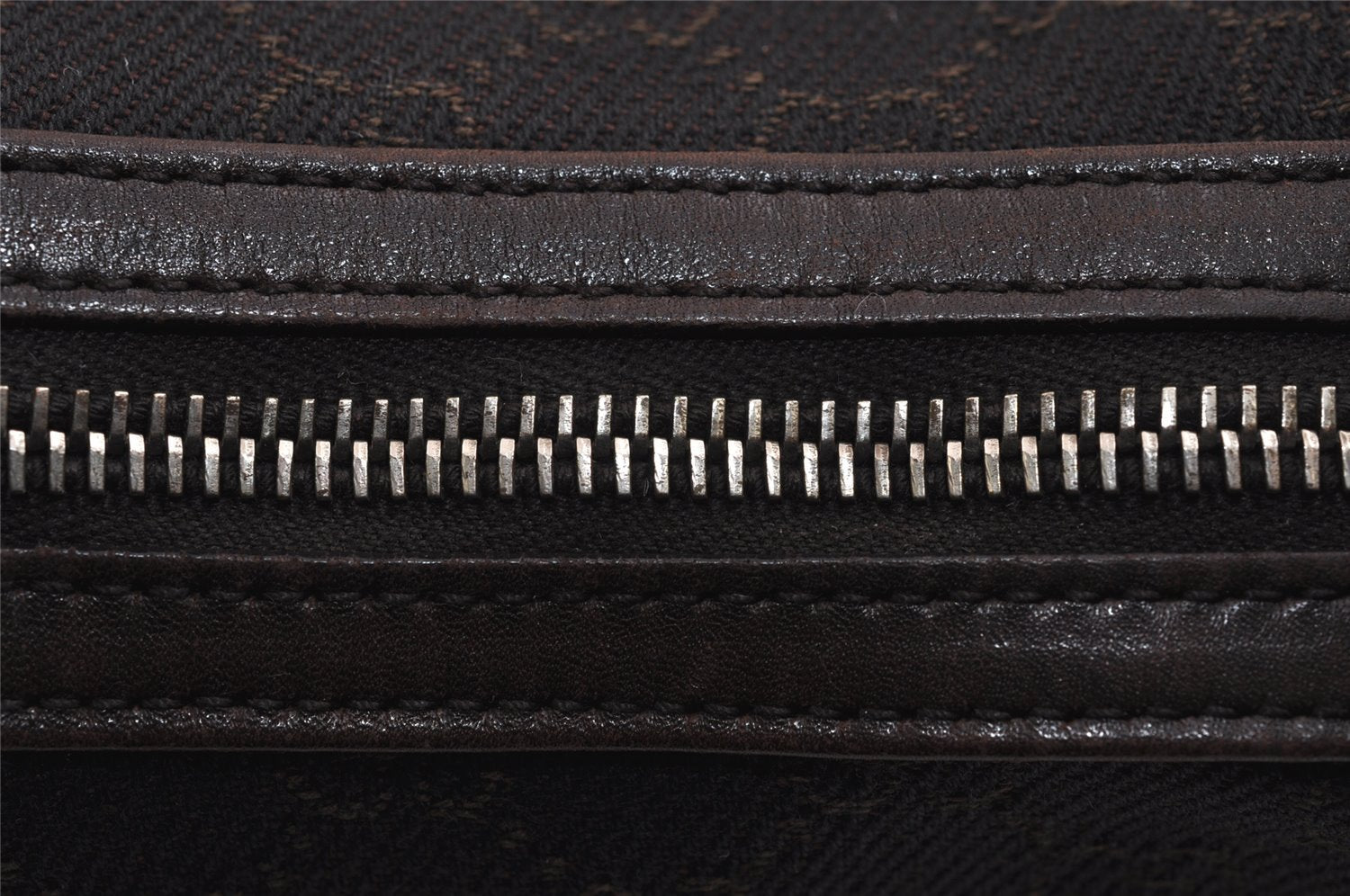 Authentic GUCCI Shoulder Hand Bag Purse GG Canvas Leather 01234 Brown 3396J