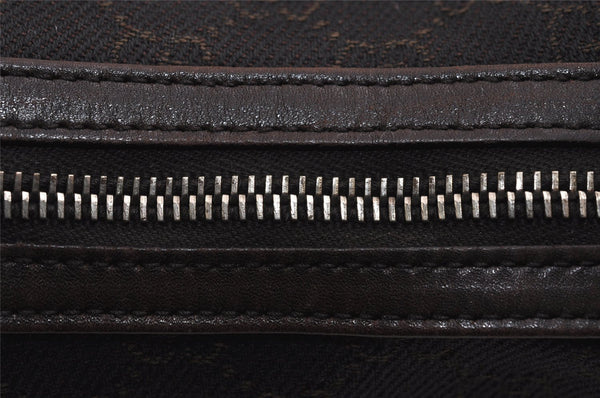 Authentic GUCCI Shoulder Hand Bag Purse GG Canvas Leather 01234 Brown 3396J