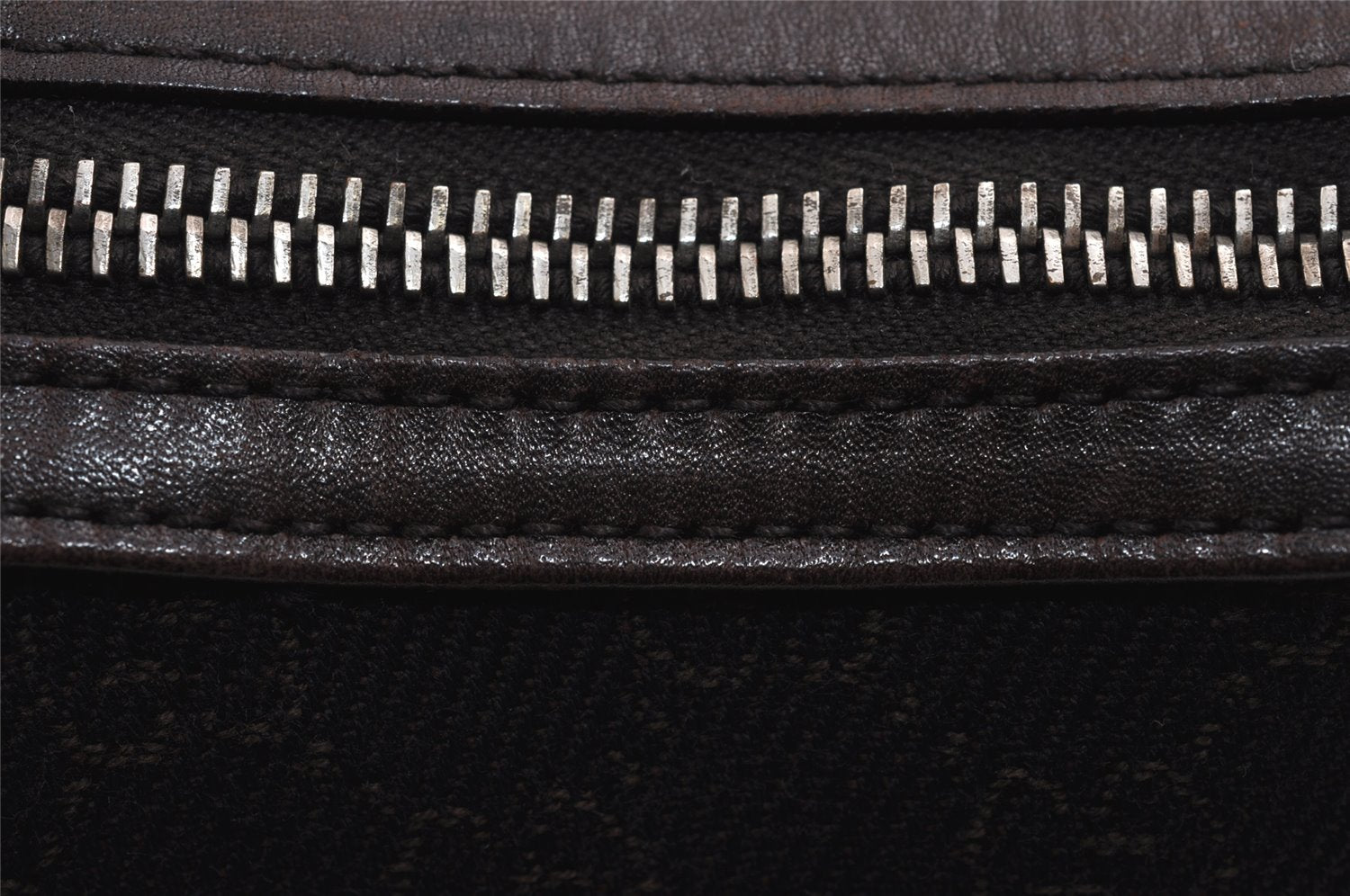 Authentic GUCCI Shoulder Hand Bag Purse GG Canvas Leather 01234 Brown 3396J