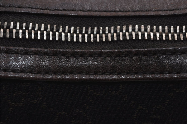 Authentic GUCCI Shoulder Hand Bag Purse GG Canvas Leather 01234 Brown 3396J