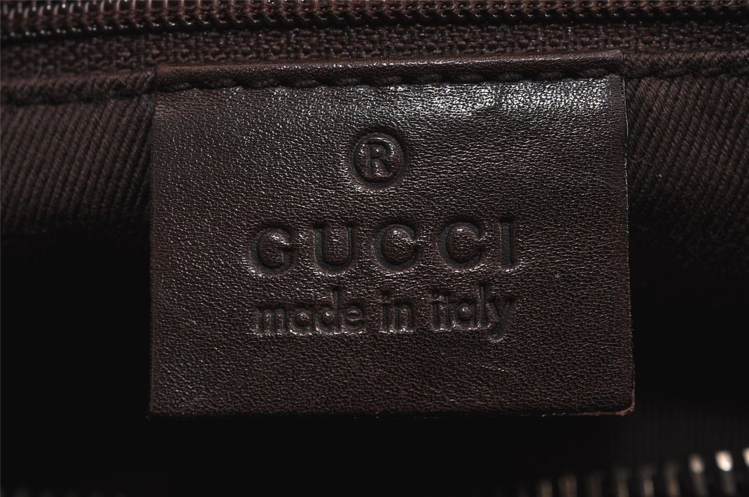 Authentic GUCCI Shoulder Hand Bag Purse GG Canvas Leather 01234 Brown 3396J