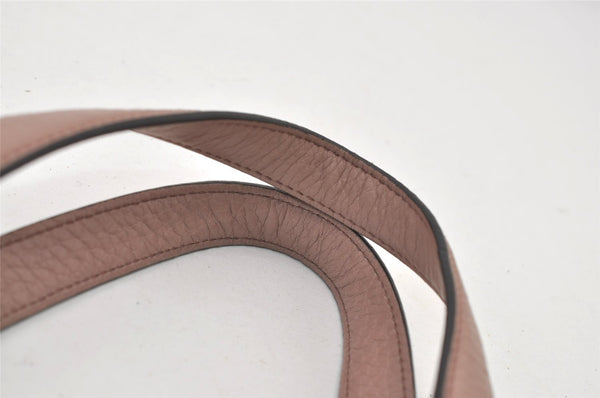 Authentic GUCCI Bamboo 2way Hand Shoulder Cross Bag Leather 365346 Pink 3397J