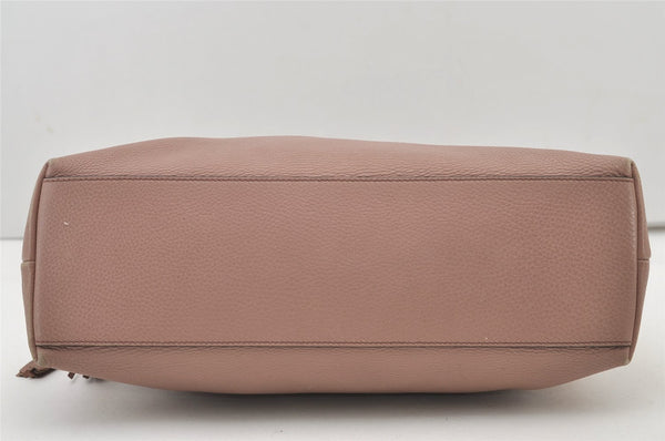 Authentic GUCCI Bamboo 2way Hand Shoulder Cross Bag Leather 365346 Pink 3397J