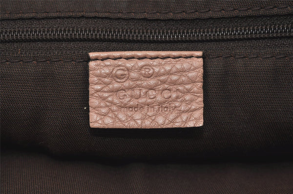 Authentic GUCCI Bamboo 2way Hand Shoulder Cross Bag Leather 365346 Pink 3397J