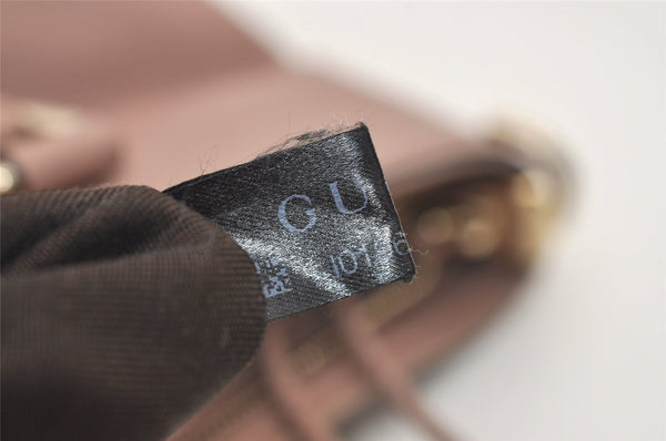 Authentic GUCCI Bamboo 2way Hand Shoulder Cross Bag Leather 365346 Pink 3397J