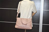 Authentic GUCCI Bamboo 2way Hand Shoulder Cross Bag Leather 365346 Pink 3397J