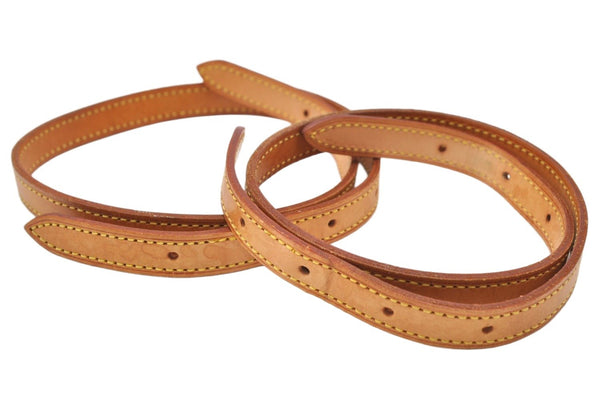 Authentic Louis Vuitton Leather Shoulder Strap For Bucket PM 27.6" Beige 3397K