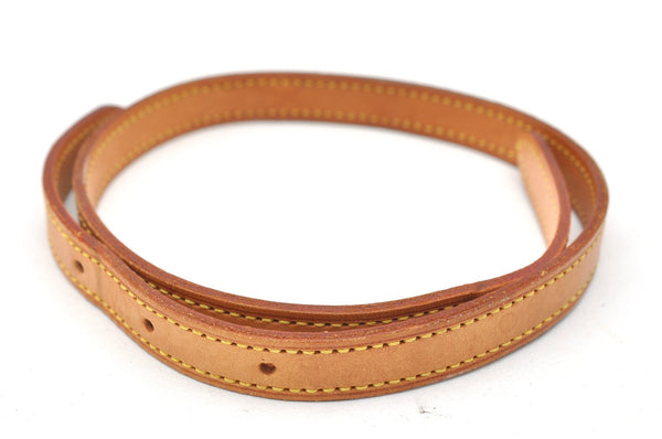 Authentic Louis Vuitton Leather Shoulder Strap For Bucket PM 27.6" Beige 3397K