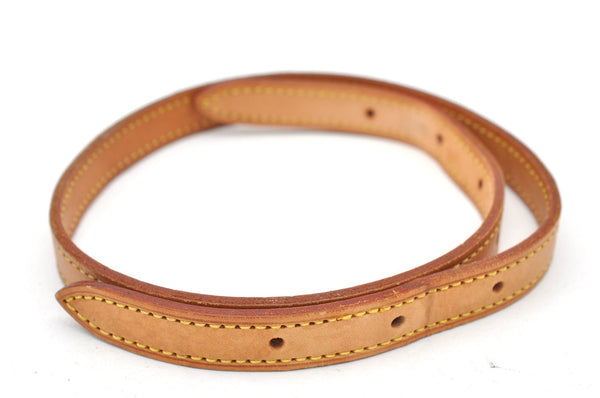 Authentic Louis Vuitton Leather Shoulder Strap For Bucket PM 27.6" Beige 3397K