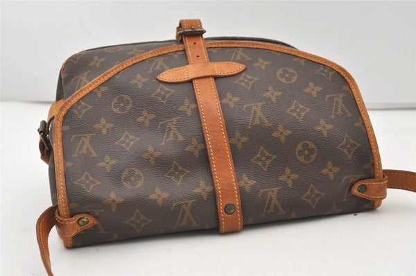 Authentic Louis Vuitton Monogram Saumur 30 Shoulder Cross Bag M42256 LV 3399J