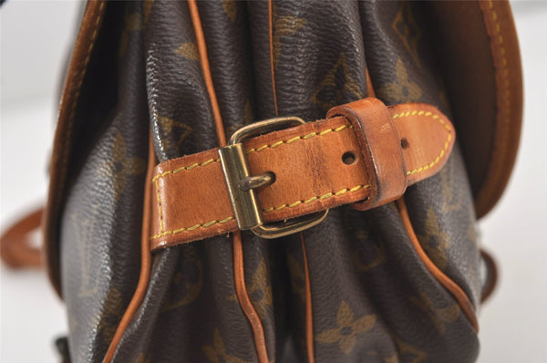 Authentic Louis Vuitton Monogram Saumur 30 Shoulder Cross Bag M42256 LV 3399J