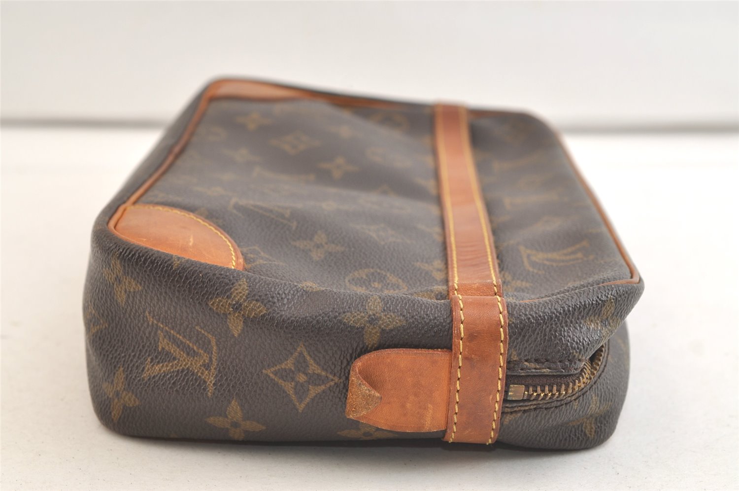 Authentic Louis Vuitton Monogram Compiegne 28 Clutch Hand Bag M51845 Junk 3400K