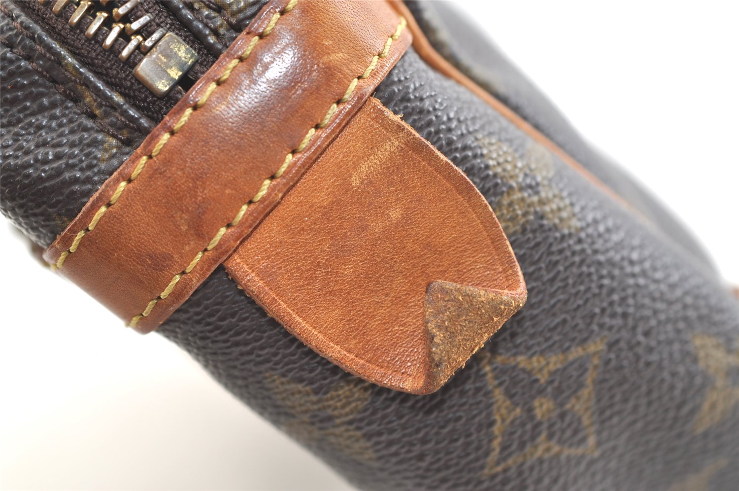 Authentic Louis Vuitton Monogram Compiegne 28 Clutch Hand Bag M51845 Junk 3400K