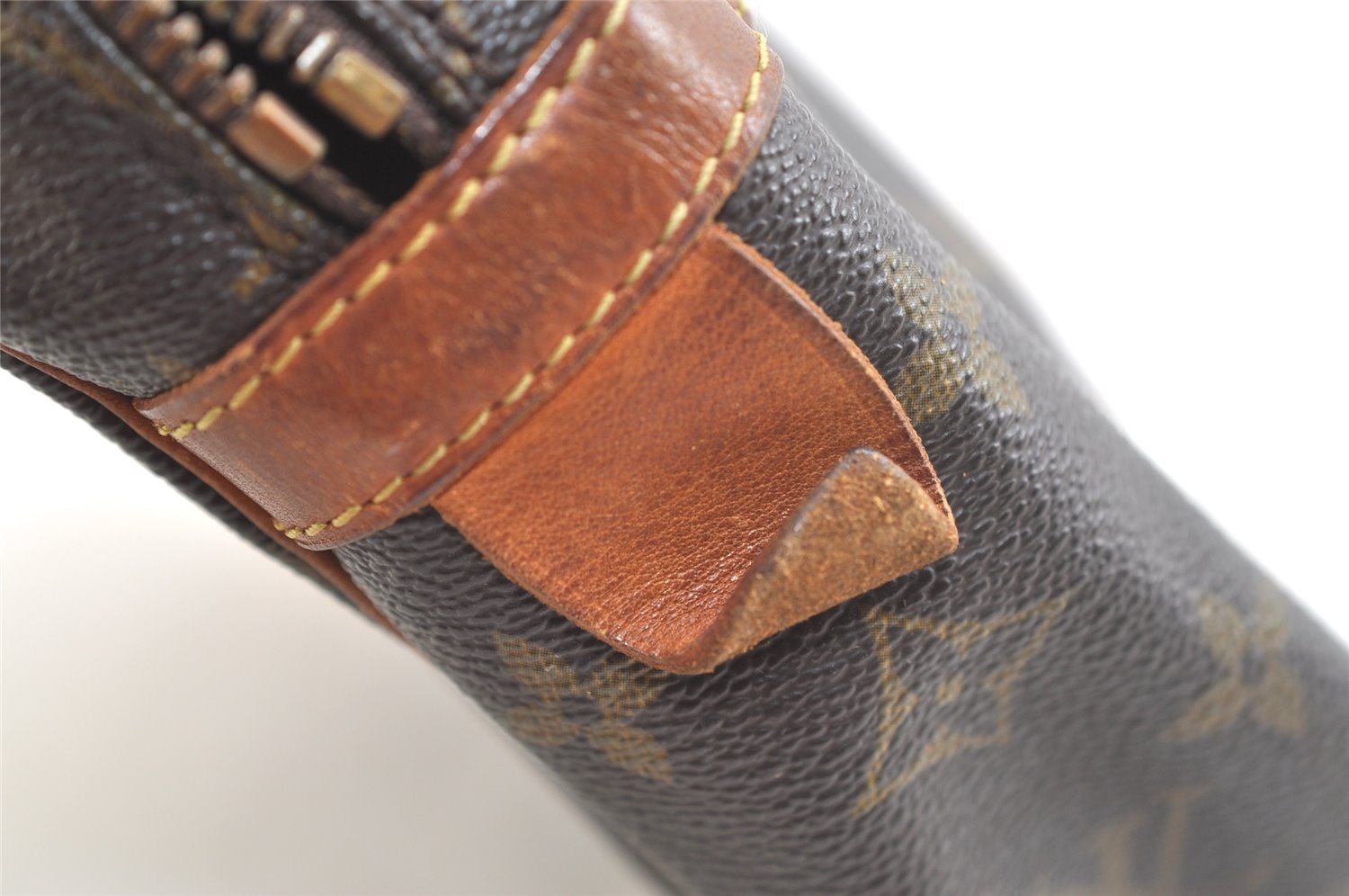 Authentic Louis Vuitton Monogram Compiegne 28 Clutch Hand Bag M51845 Junk 3400K