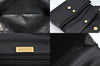 Authentic BALLY Quilting Leather Chain Shoulder Cross Body Bag Black 3400M