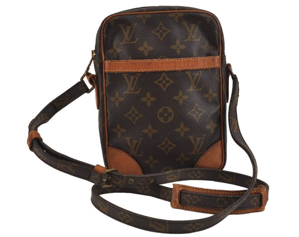 Authentic Louis Vuitton Monogram Danube Shoulder Cross Body Bag M45266 LV 3401J