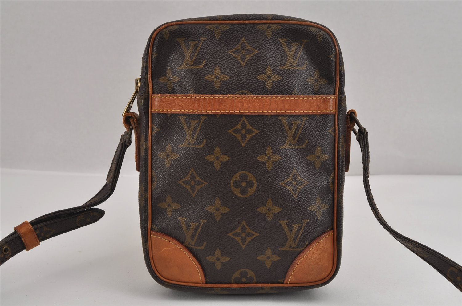 Authentic Louis Vuitton Monogram Danube Shoulder Cross Body Bag M45266 LV 3401J