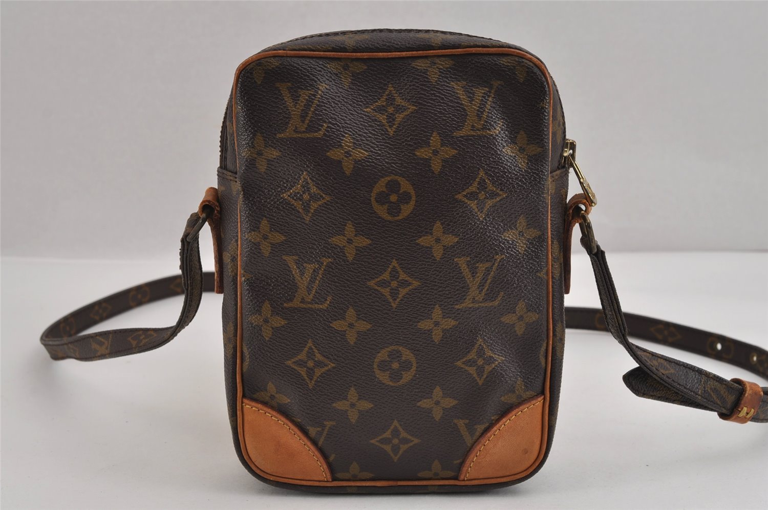 Authentic Louis Vuitton Monogram Danube Shoulder Cross Body Bag M45266 LV 3401J