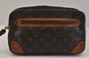 Authentic Louis Vuitton Monogram Marly Dragonne GM M51825 Clutch Bag Junk 3401K