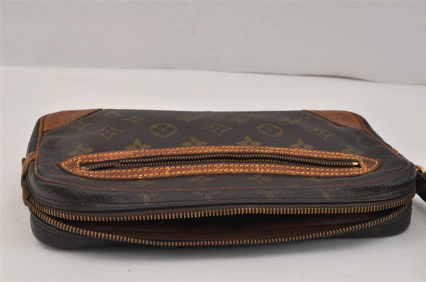 Authentic Louis Vuitton Monogram Marly Dragonne GM M51825 Clutch Bag Junk 3401K