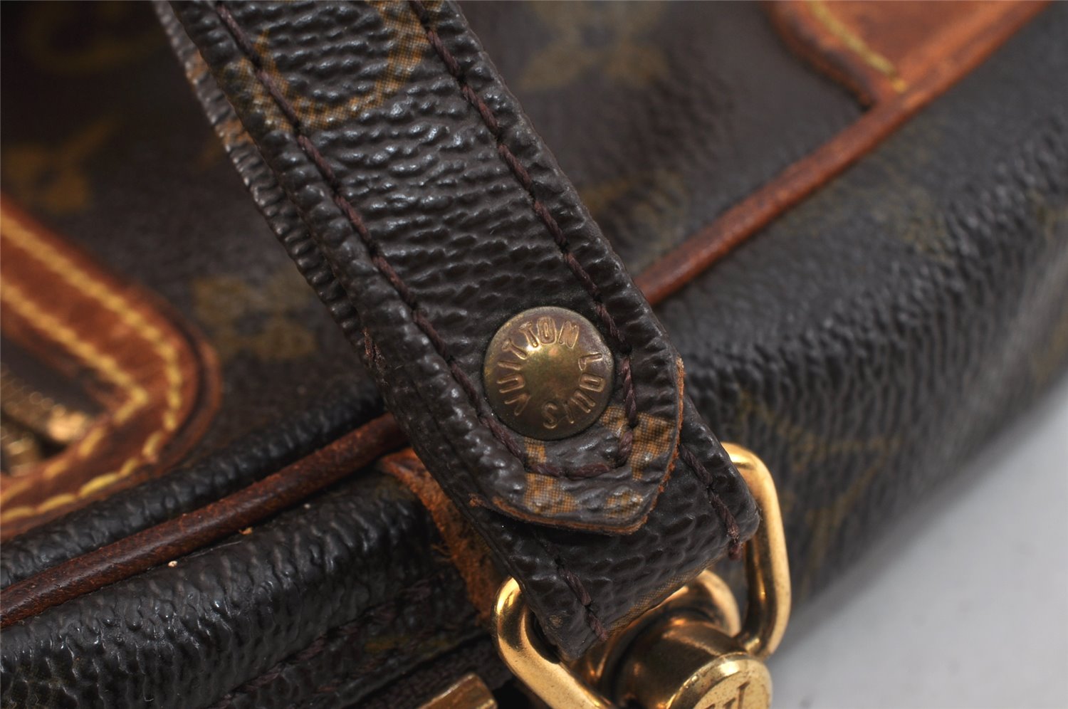 Authentic Louis Vuitton Monogram Marly Dragonne GM M51825 Clutch Bag Junk 3401K