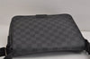 Auth Louis Vuitton Damier Graphite District PM N41260 Shoulder Cross Bag 3402J