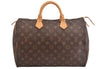 Authentic Louis Vuitton Monogram Speedy 35 Hand Boston Bag M41524 LV 3402M
