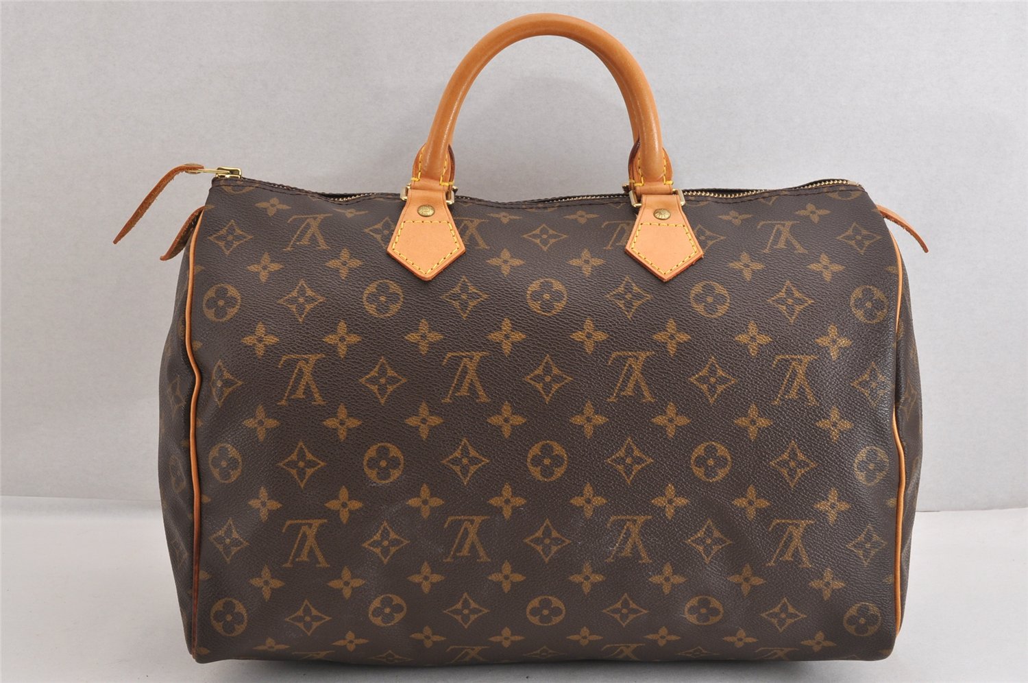 Authentic Louis Vuitton Monogram Speedy 35 Hand Boston Bag M41524 LV 3402M